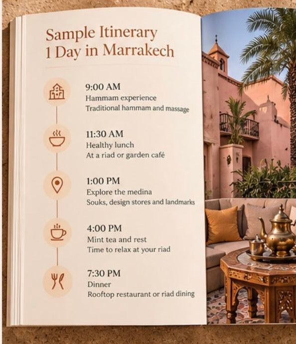 Marrakech guide sample one day itinerary