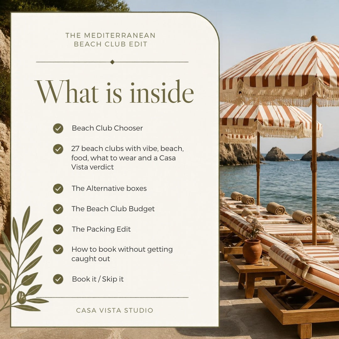 What is inside the Mediterranean Beach Club Edit