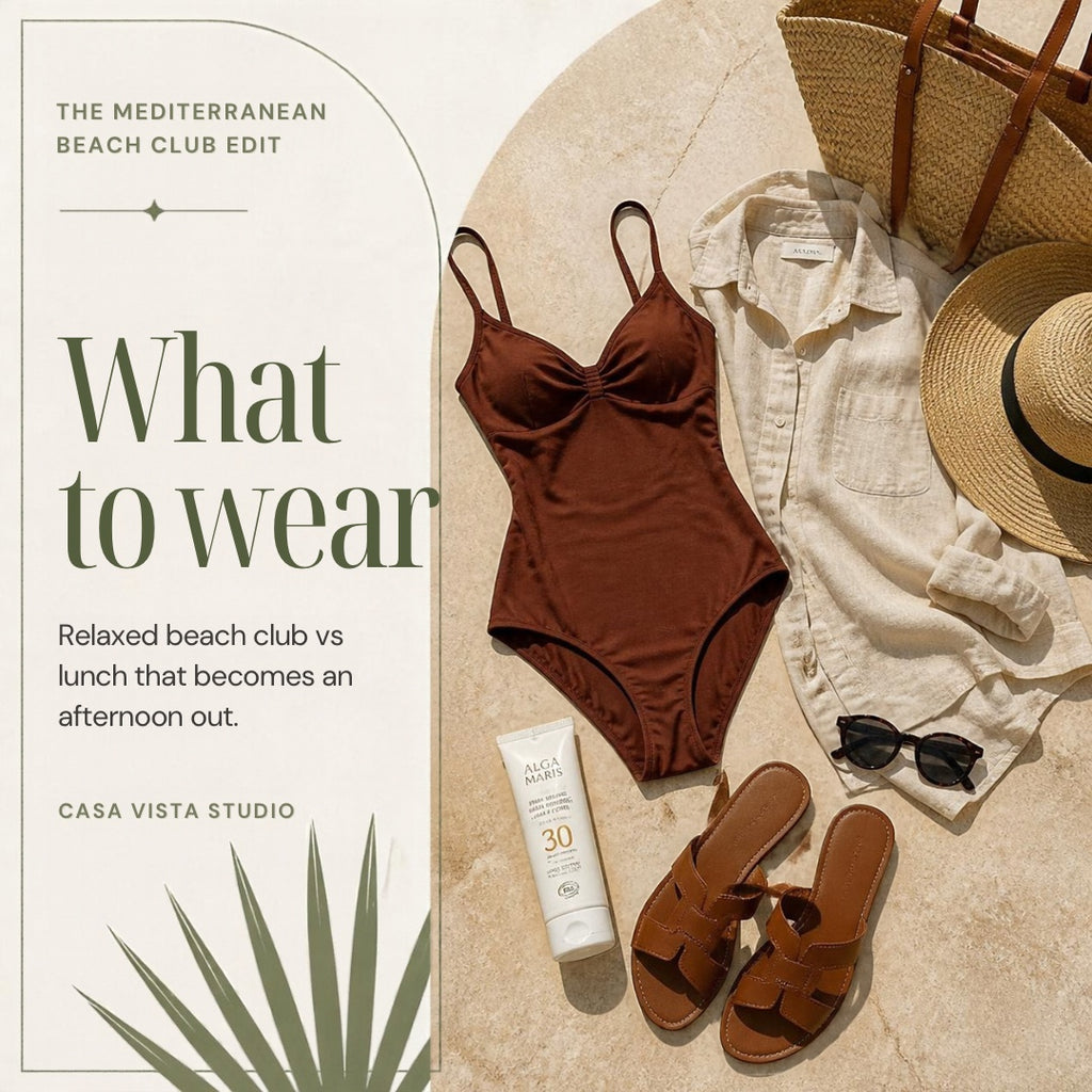 What to wear to a Mediterranean beach club