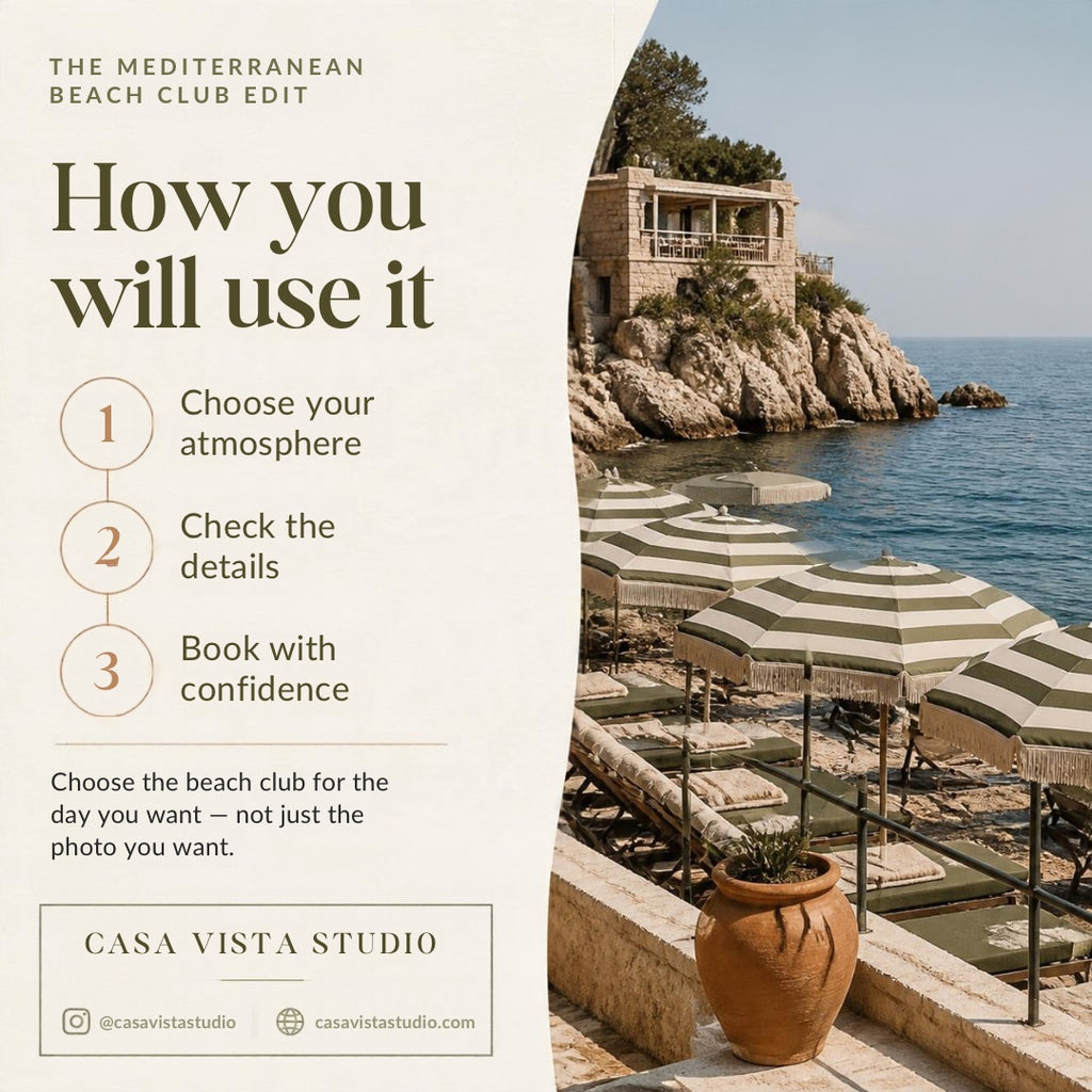 How to use the Mediterranean Beach Club Edit