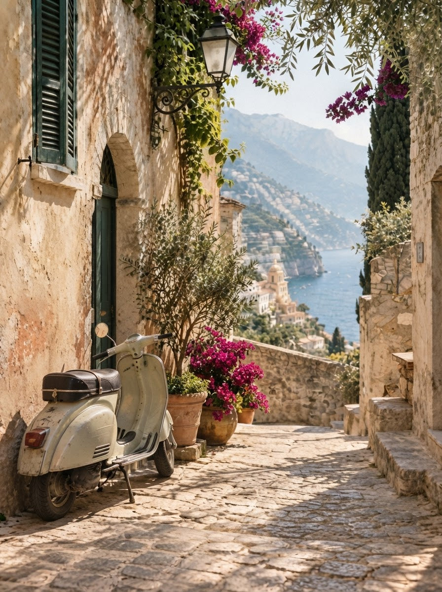 Village Scooter Italian Summer fine art print
